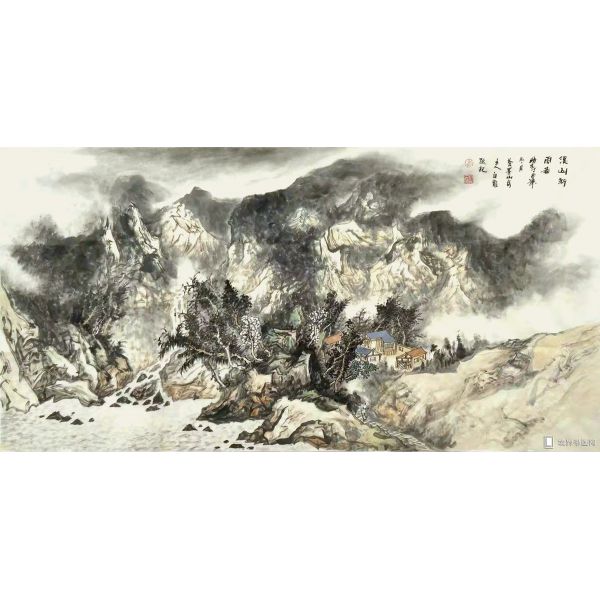溪山新雨图