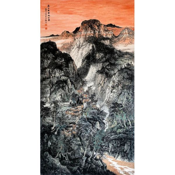 高山祥云映古寨